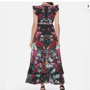 Dalia Macphee Floral MAXI dress